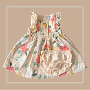Spring Floral Dress—9m